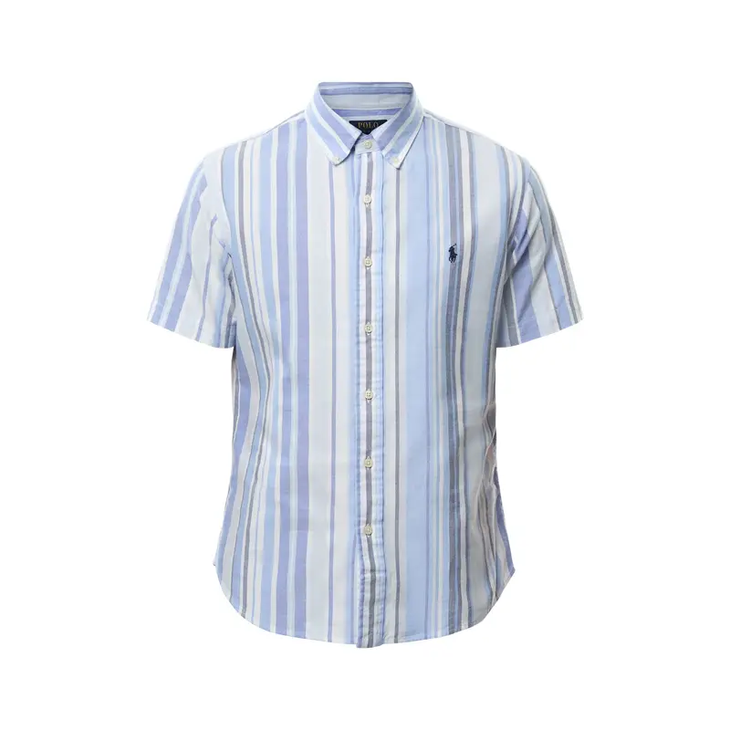 Multi Stripe Short Sleeve Oxford Shirt