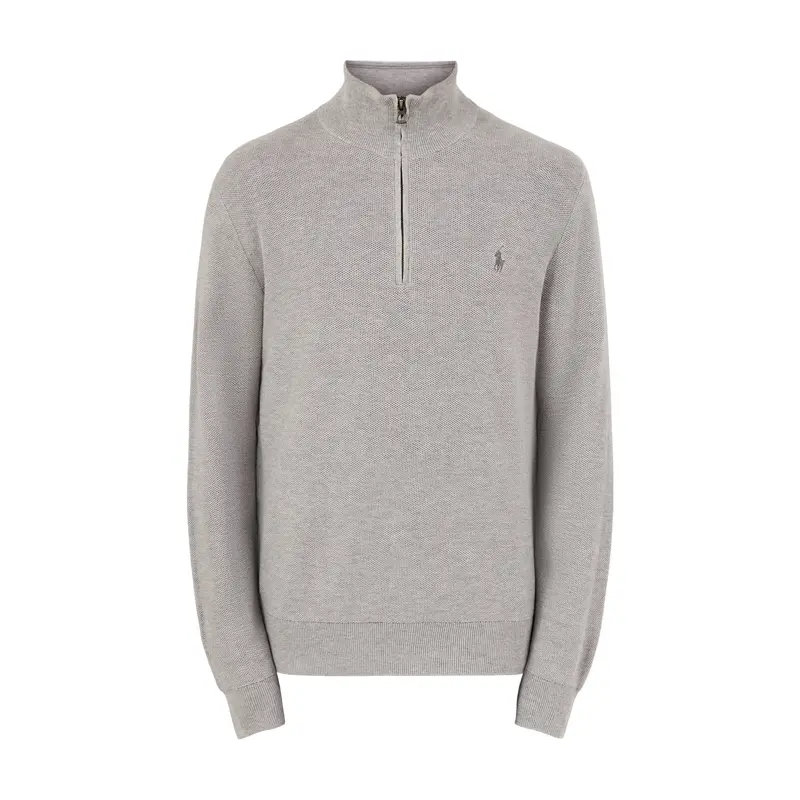 Textured Cotton 1/4 Zip