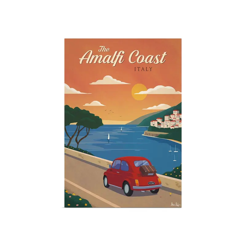 Alex Asfour Amalfi Coast Poster