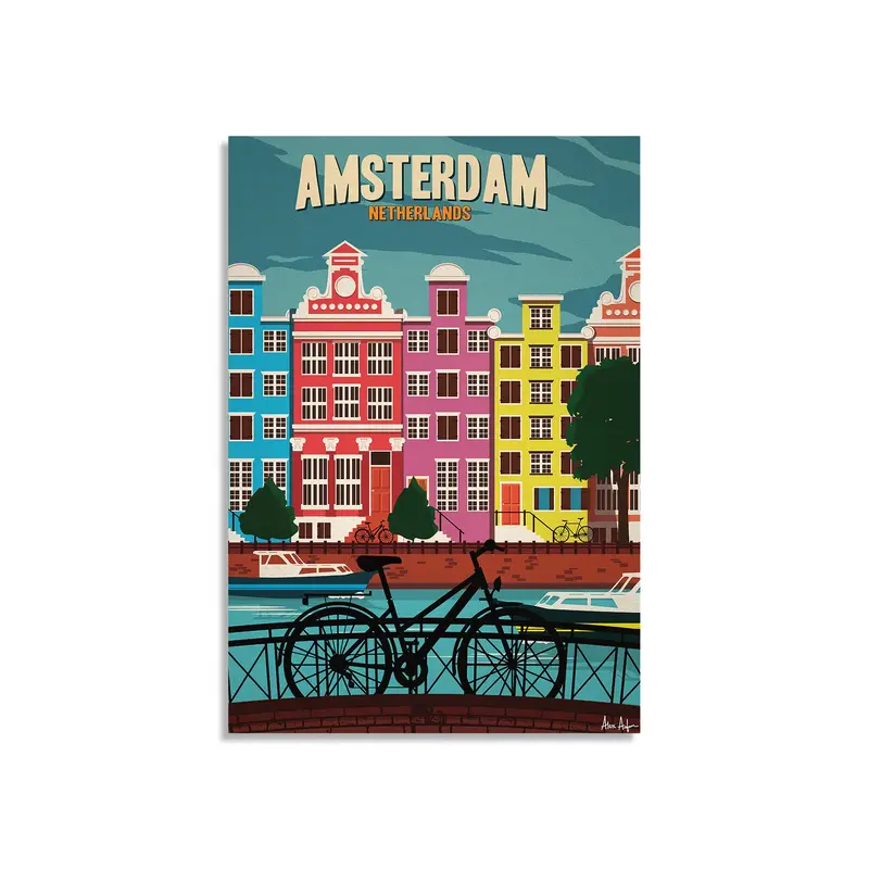 Alex Asfour Amsterdam Poster