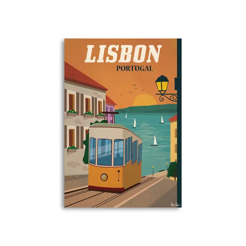 Alex Asfour Lisbon Travel Poster