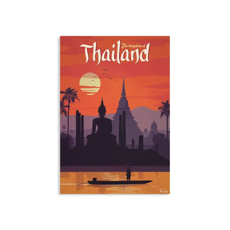 Alex Asfour Thailand Travel Poster