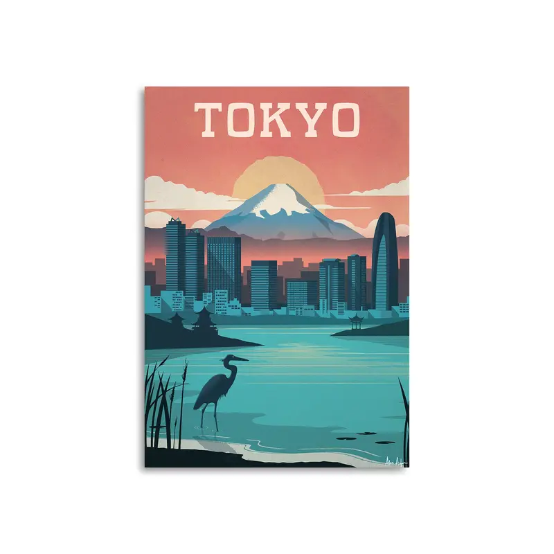 Alex Asfour Tokyo Travel Poster