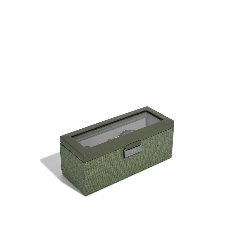 Canvas Watch Box 4 Piece