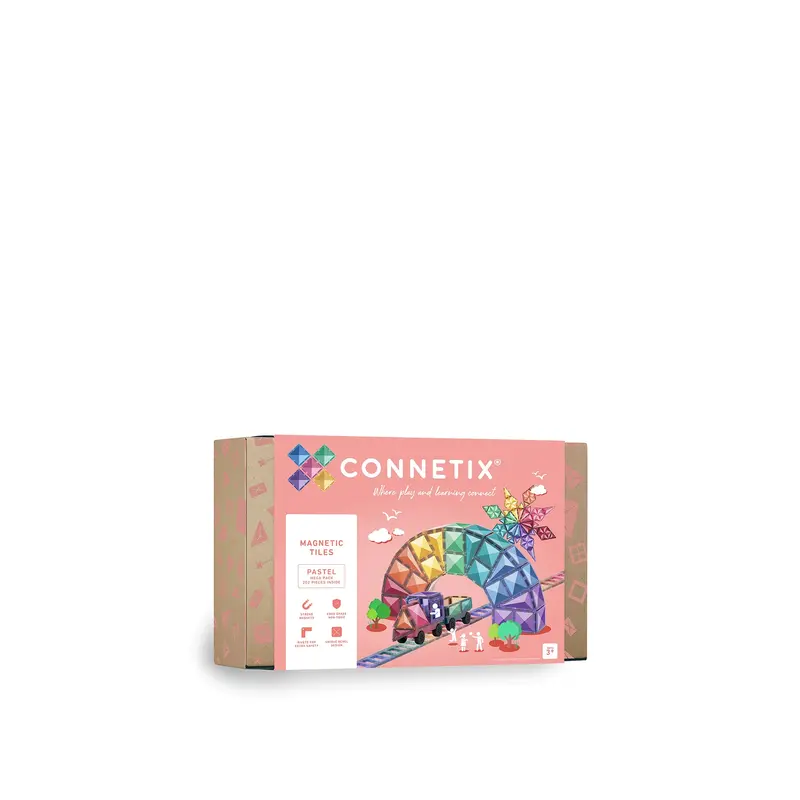 Pastel Ball Run Magnetic Tile Set