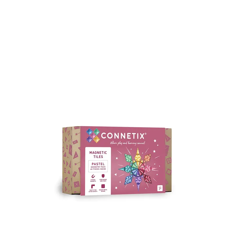 Pastel Geometry Magnetic Tile Set