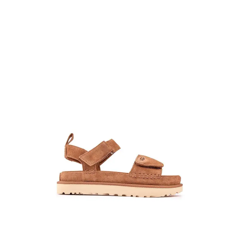 Womens Golden Star Suede Sandals