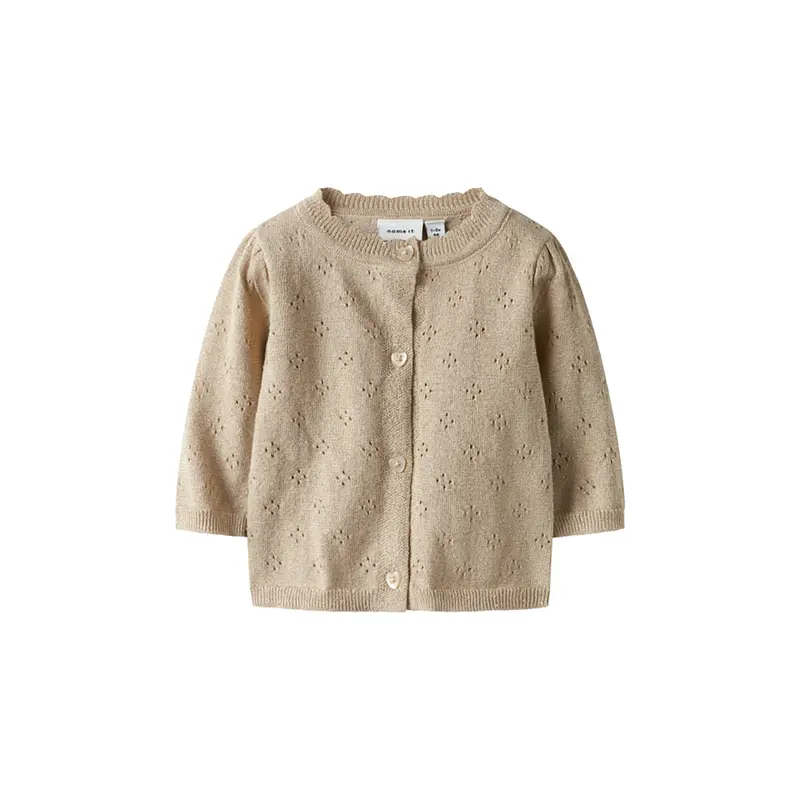 Baby Frolia Knit Cardigan Cement