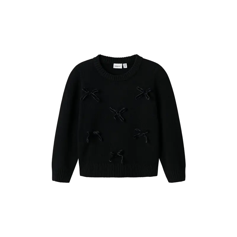 Girls Ronja Knit Jumper Black