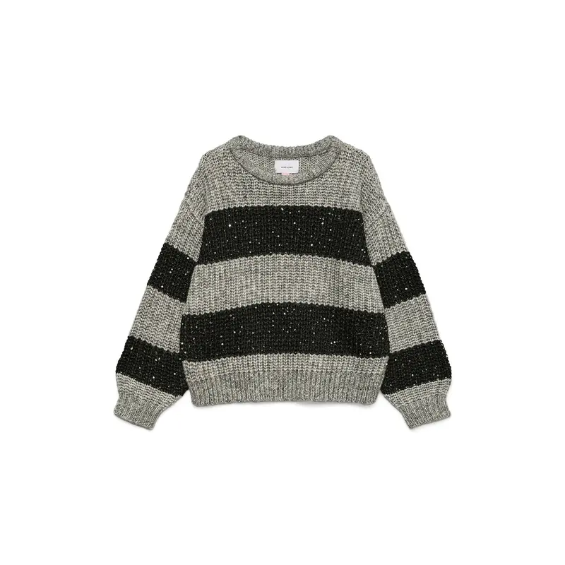 Girls Sparkle Pullover Silver