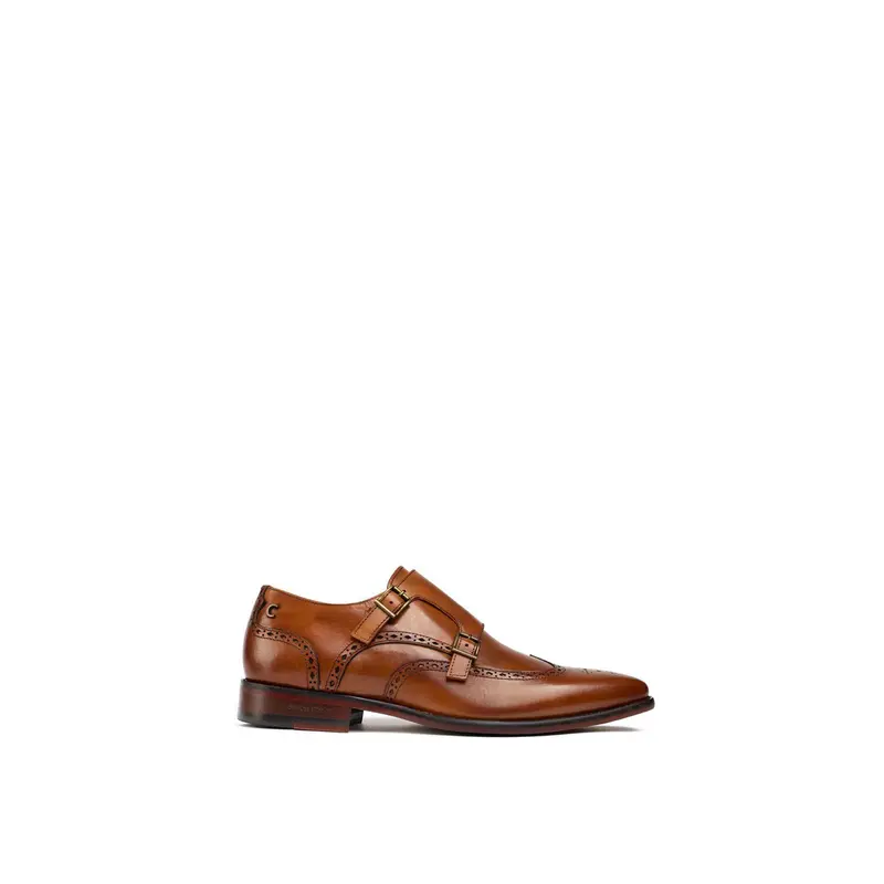Meadow Monk Strap Shoes Brown