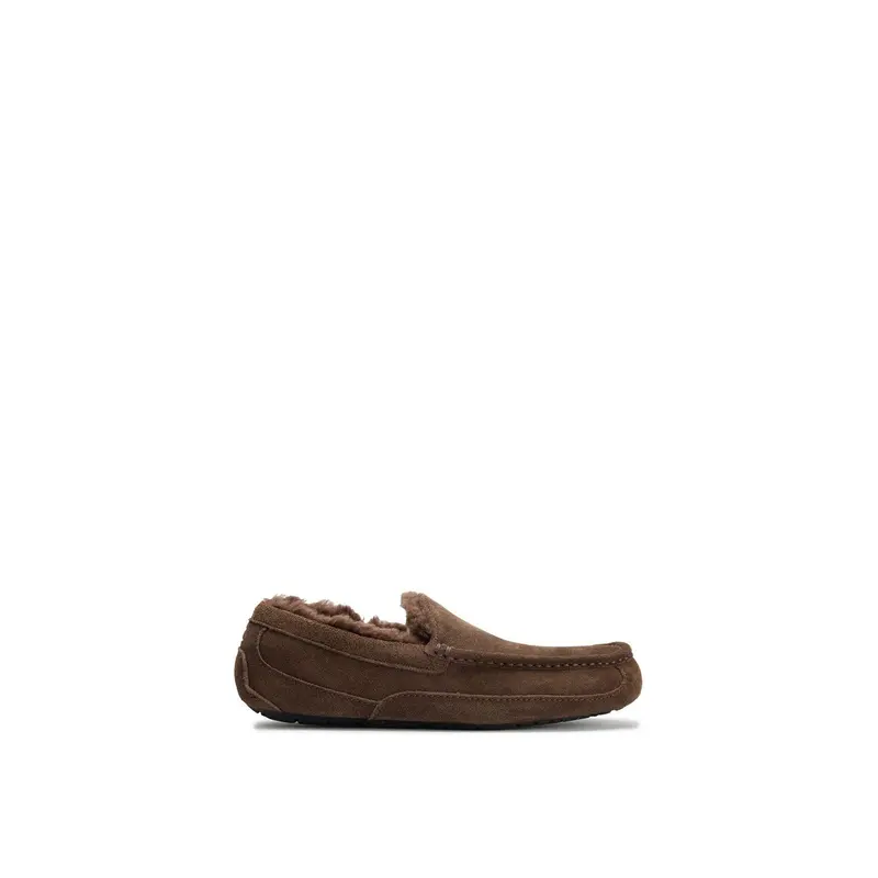 Mens Ascot Suede Slippers Espresso