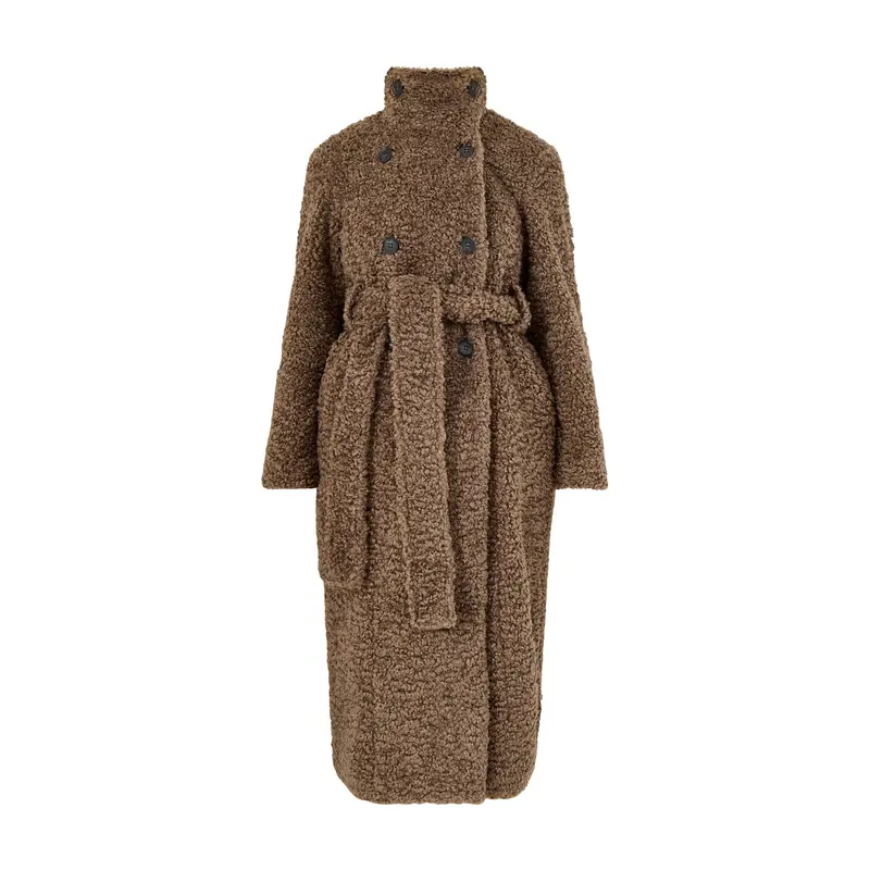 Atlas Boucl Coat Taupe
