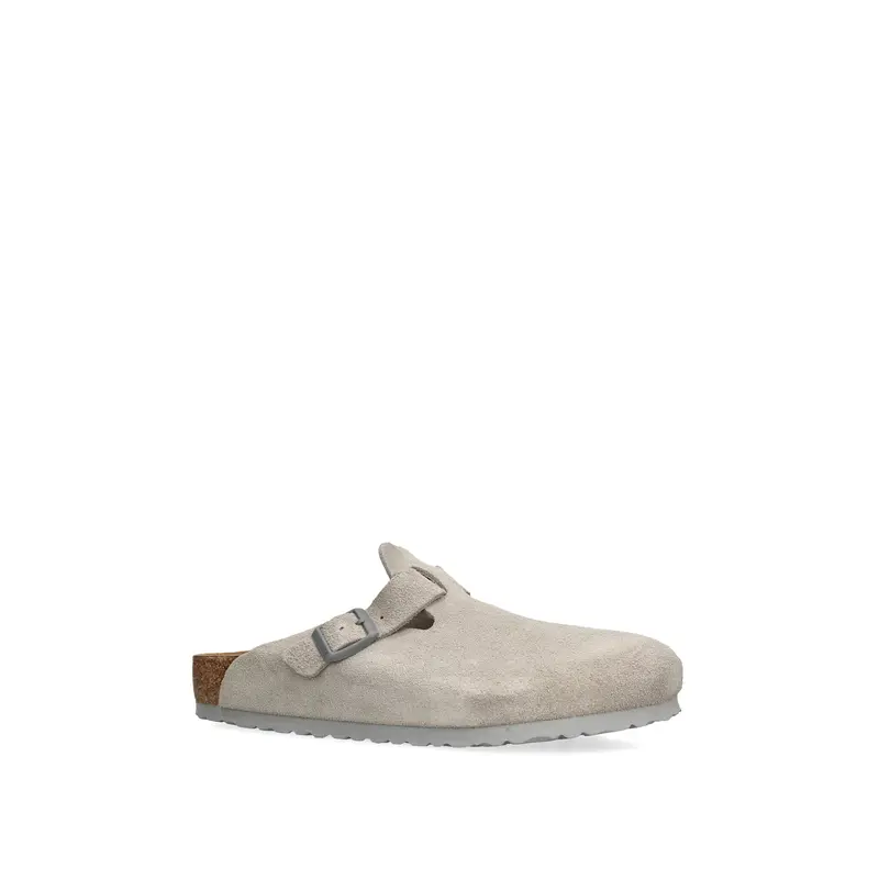 Boston Suede Mules Grey