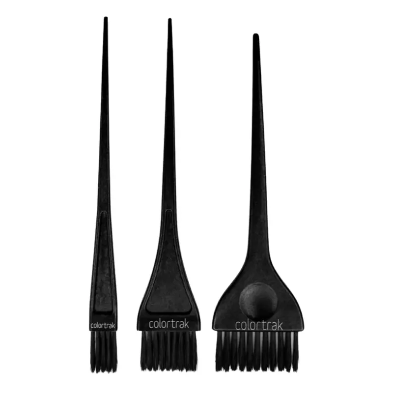 Colortrak Feather Soft Bristle Color Brushes - 3pk