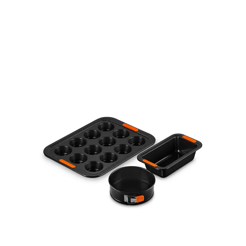 Bakeware 3 Piece Set Black