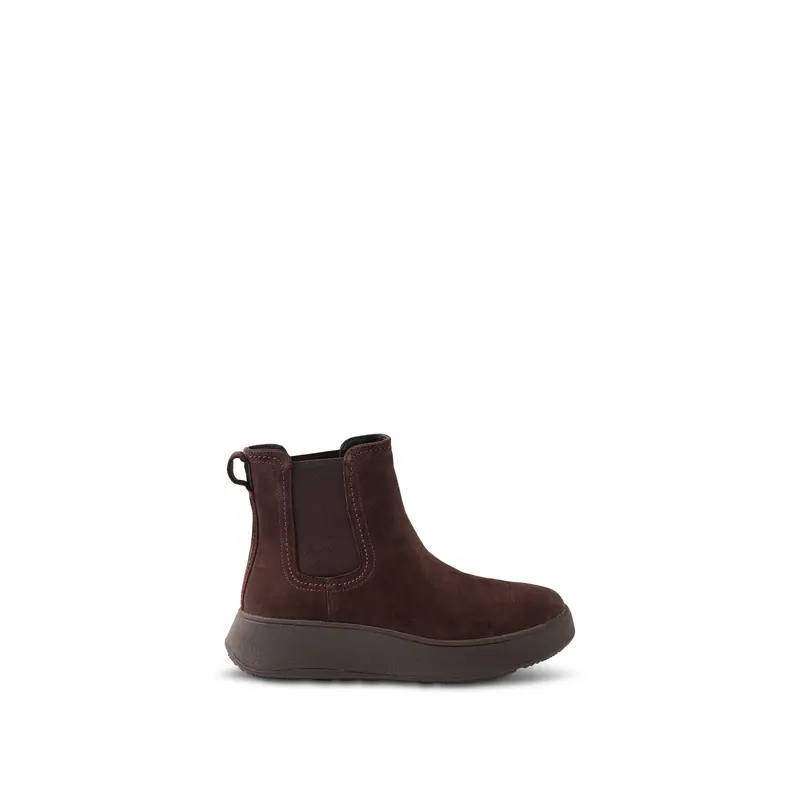 F-Mode Suede Chelsea Boots Brown