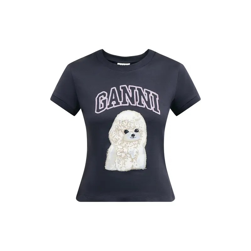 Basic Cotton Jersey Poodle Baby Fit T-shirt