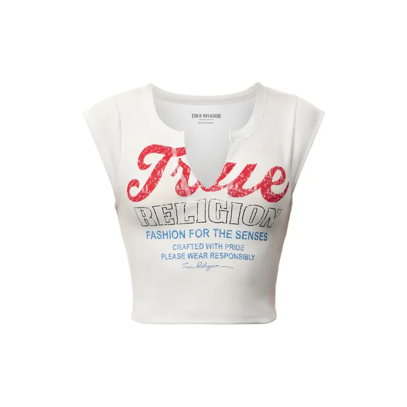 Vintage TR V Notch Rib Top