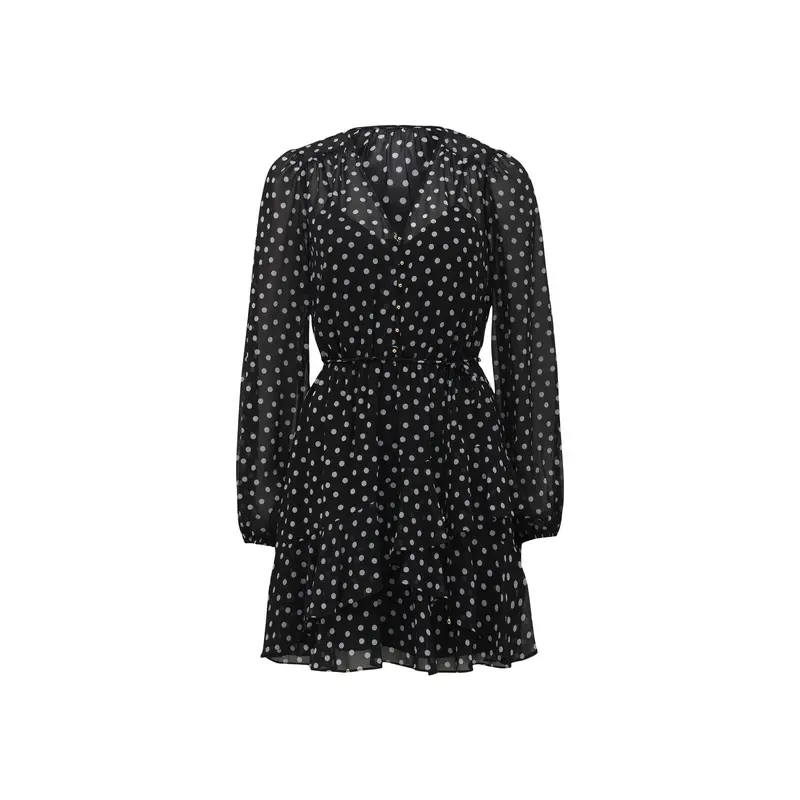 Esra Button Front Mini Dress