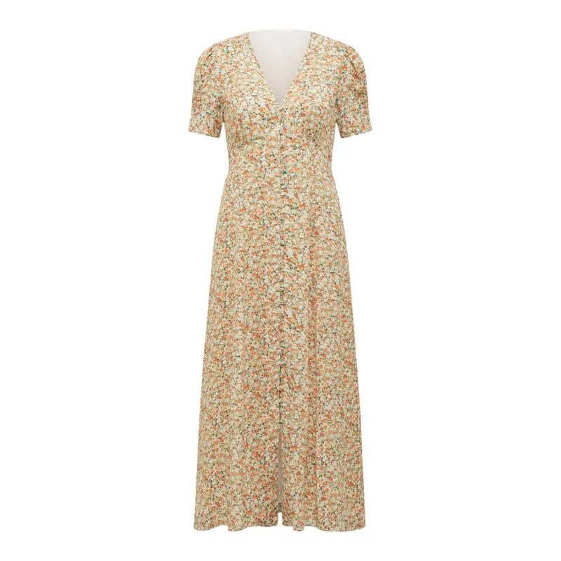 Safira Printed Midi Sun Dress