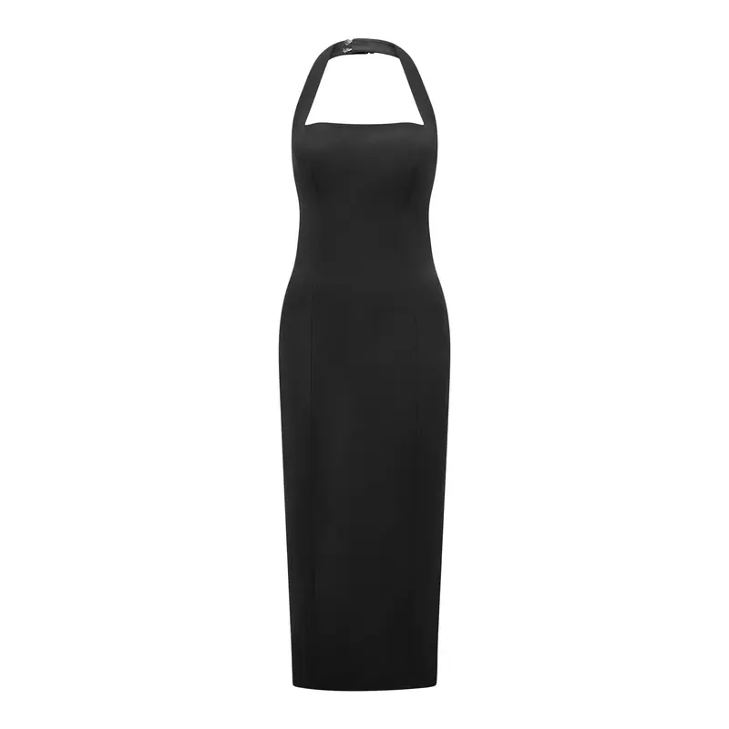 Veronica Halter Neck Bodycon Midi Dress