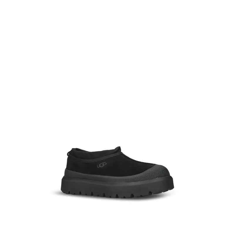 Mens Tasman Weather Suede Mules Black