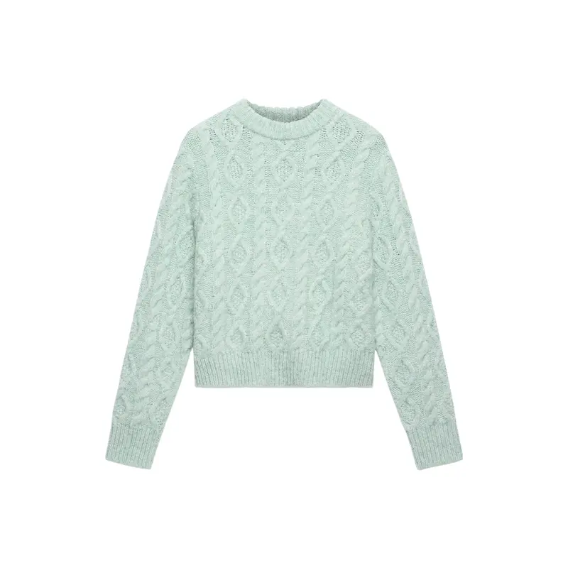 Green Cable Knit Jumper