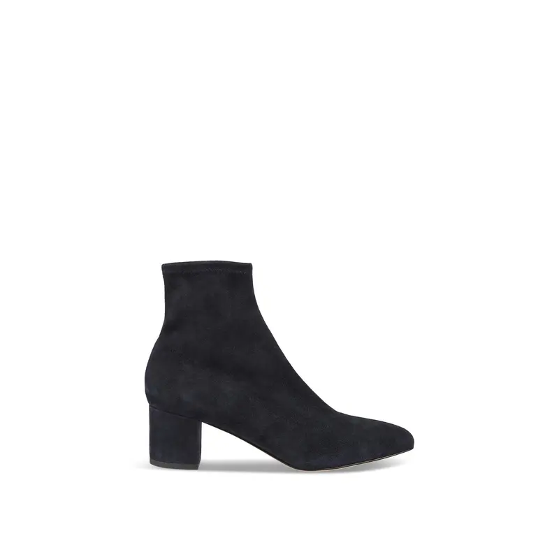 Grove Navy Low Block Stretch Ankle Boots