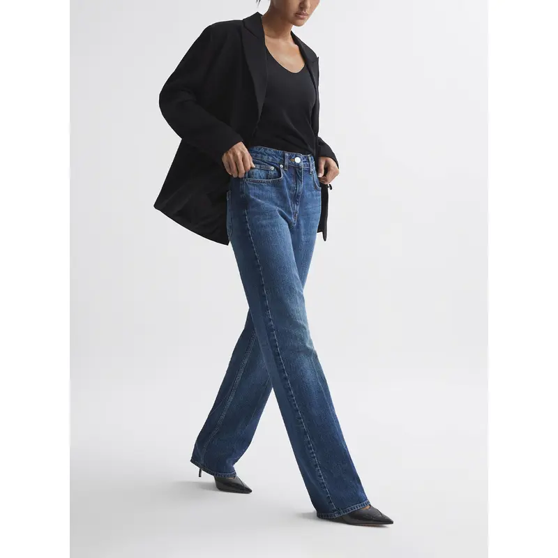 Gwyneth Leather Contrast Court Shoes