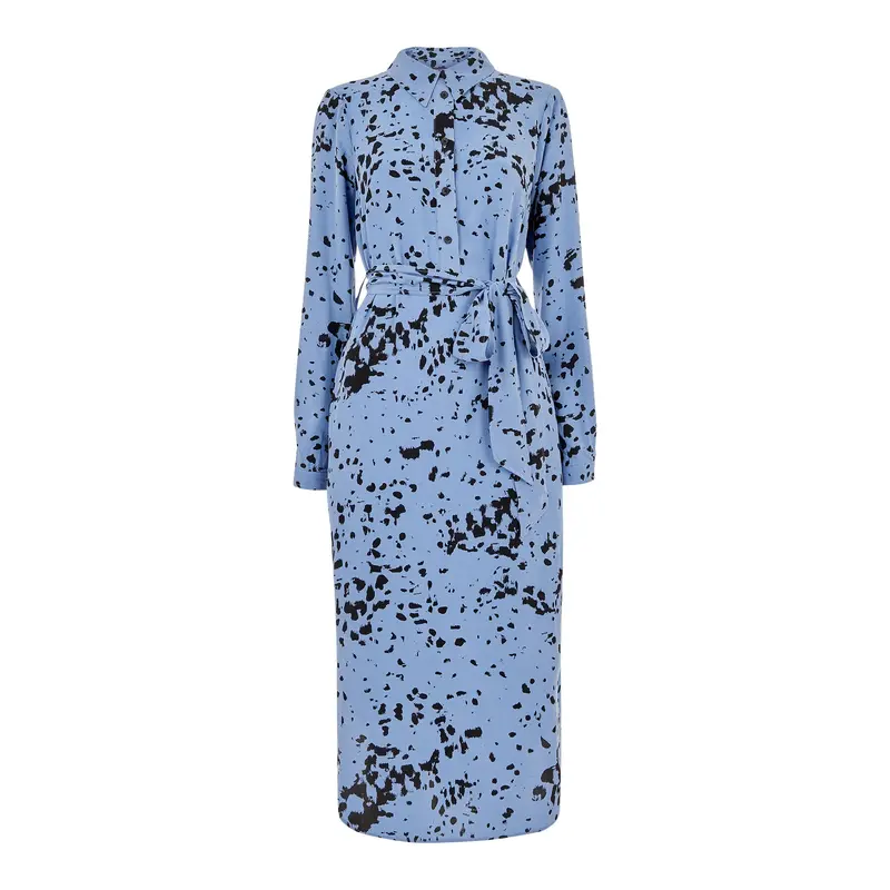 Smudged Spot Print Imie Dress