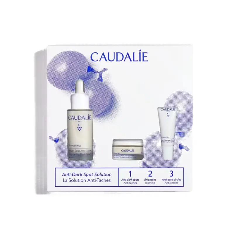 CAUDALIE - Vinoperfect Brightening Routine for Dark Spots and Uneven Skin Tone KIT