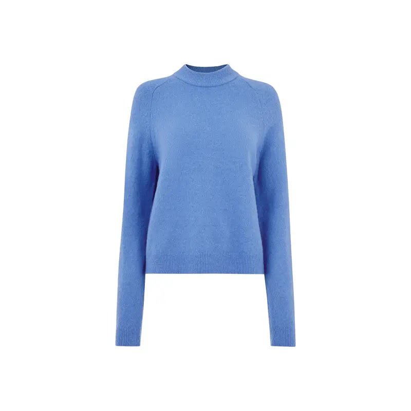 Wool Textured Crew Neck Knit