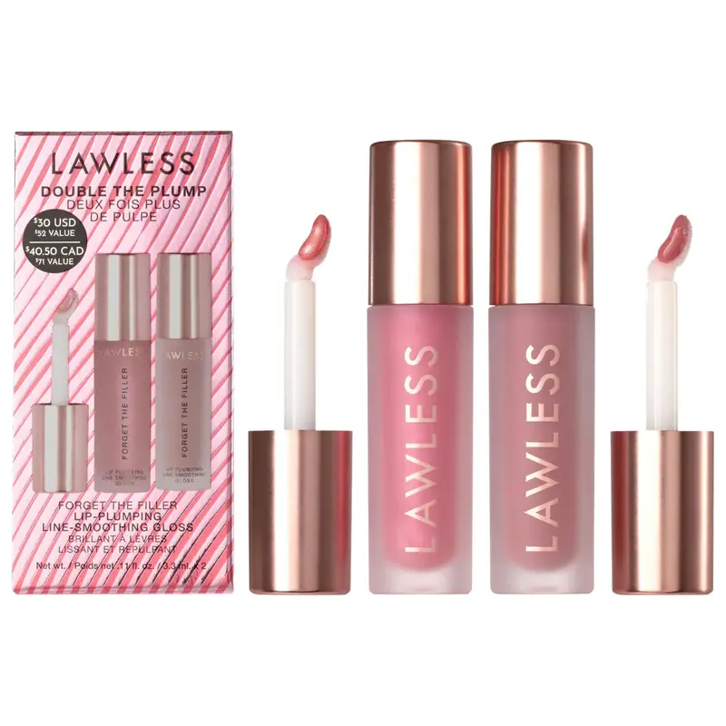 LAWLESS - Double the Plump Lip Gloss Set