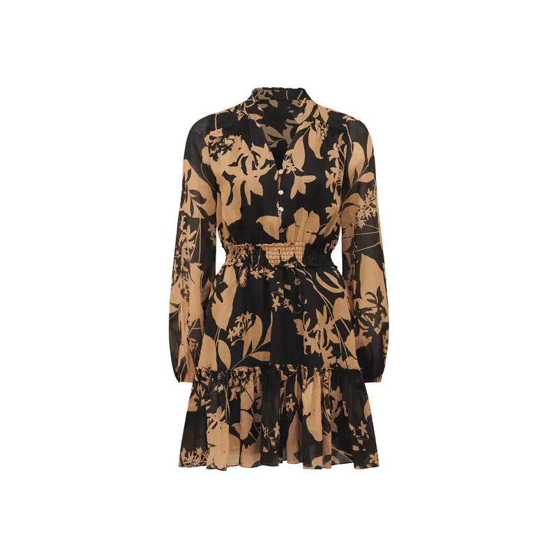 Aubrey Shirred Waist Mini Dress