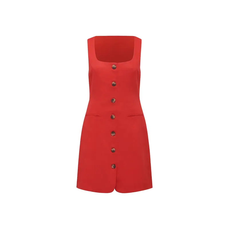 Caprice Scoop Neck Mini Dress