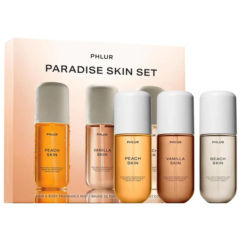 PHLUR - Paradise Skin Hair and Body Fragrance Mist Set