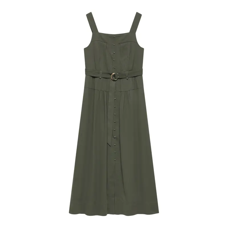 Pinafore Midi Dress