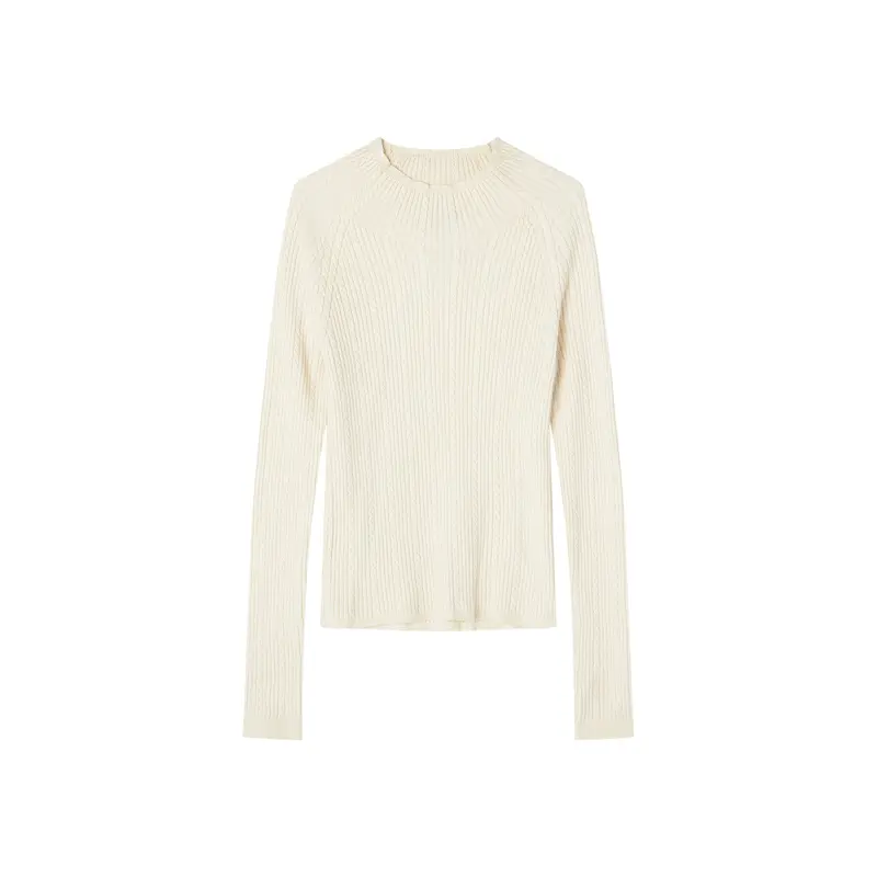 West Coconut Milk Cable Stitch Sweater