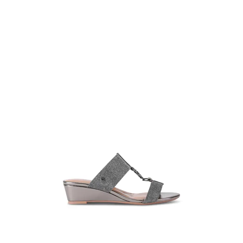 Arletta Mid Wedge Sandals Gunmetal