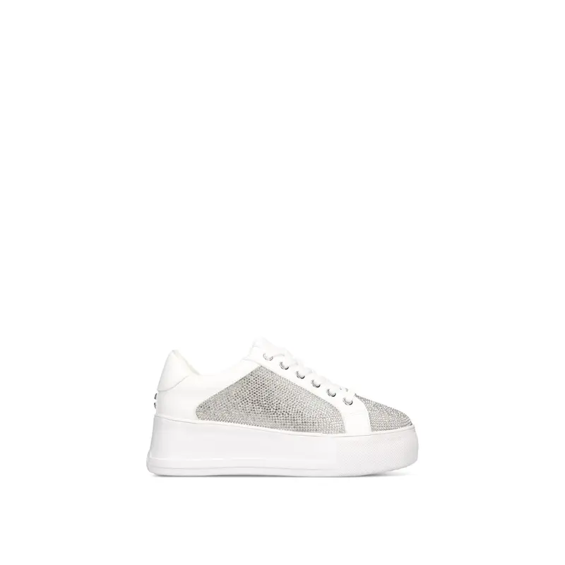 Jive Lace Up Trainers Silver Combination
