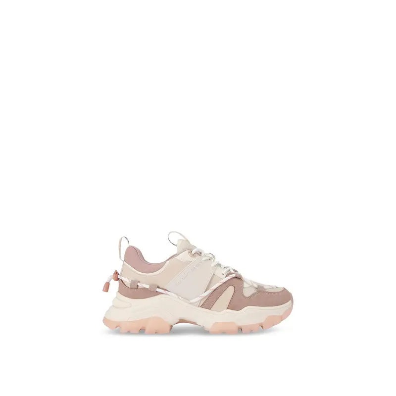 Limitless Lace Up Trainers Pink Combination