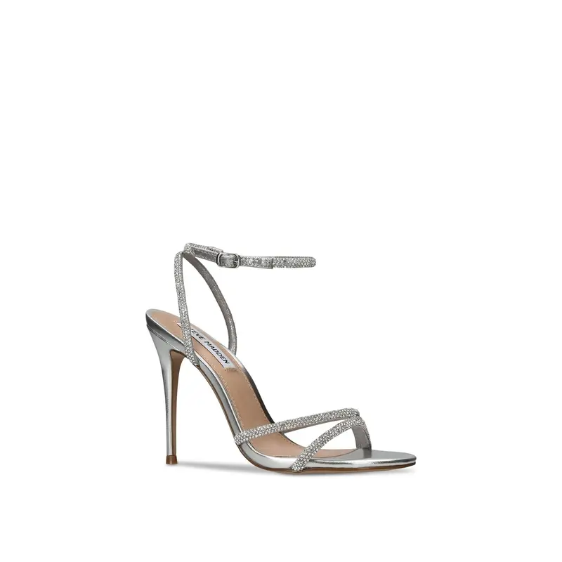 Bryanna Heeled Sandals Silver