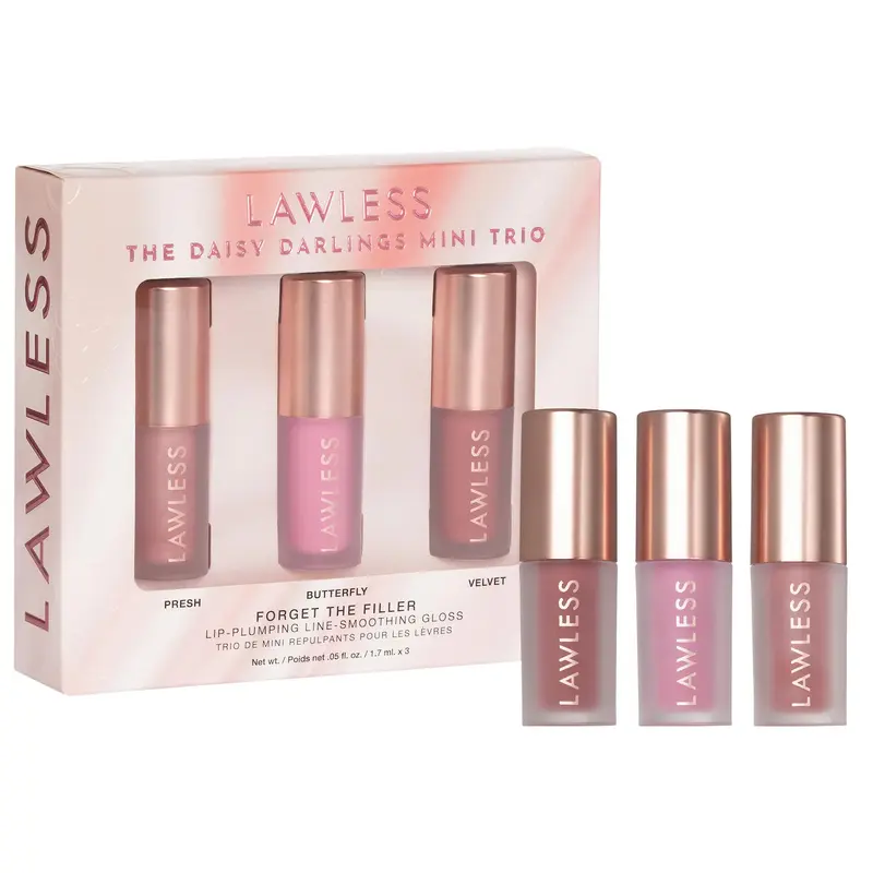 LAWLESS - Mini Daisy Darlings Lip-Plumping Lip Gloss Trio