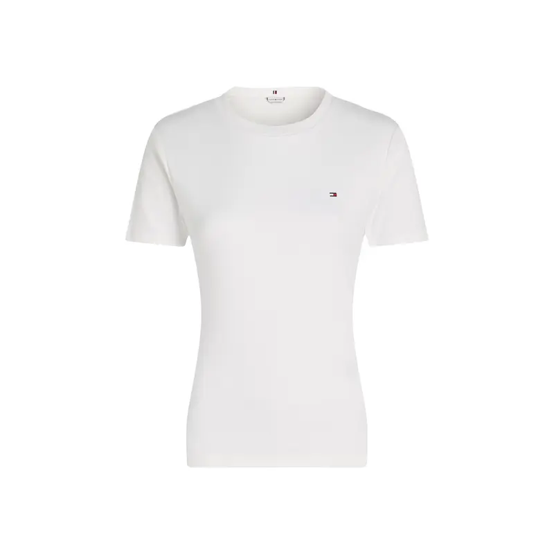 Crew Neck Flag Embroidery T-Shirt