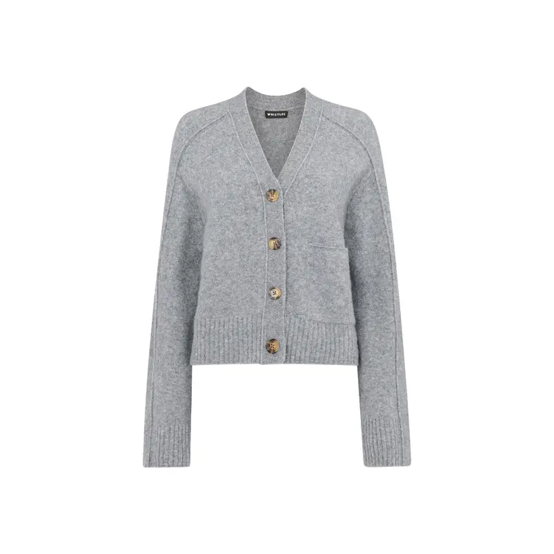 Wool Mix Pocket Cardigan
