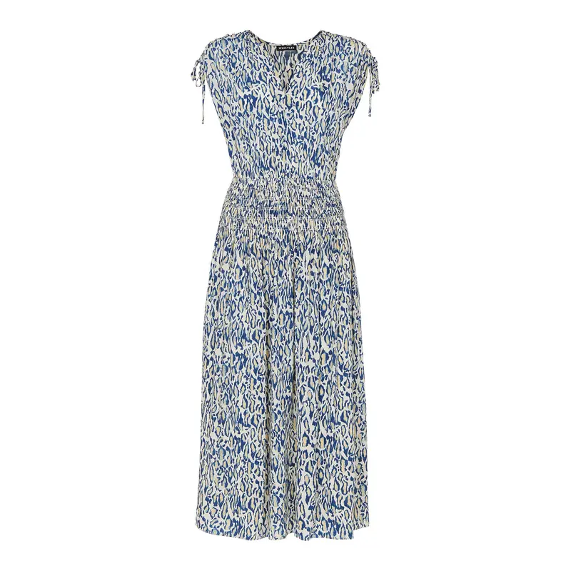 Flaming Leopard Print Dress