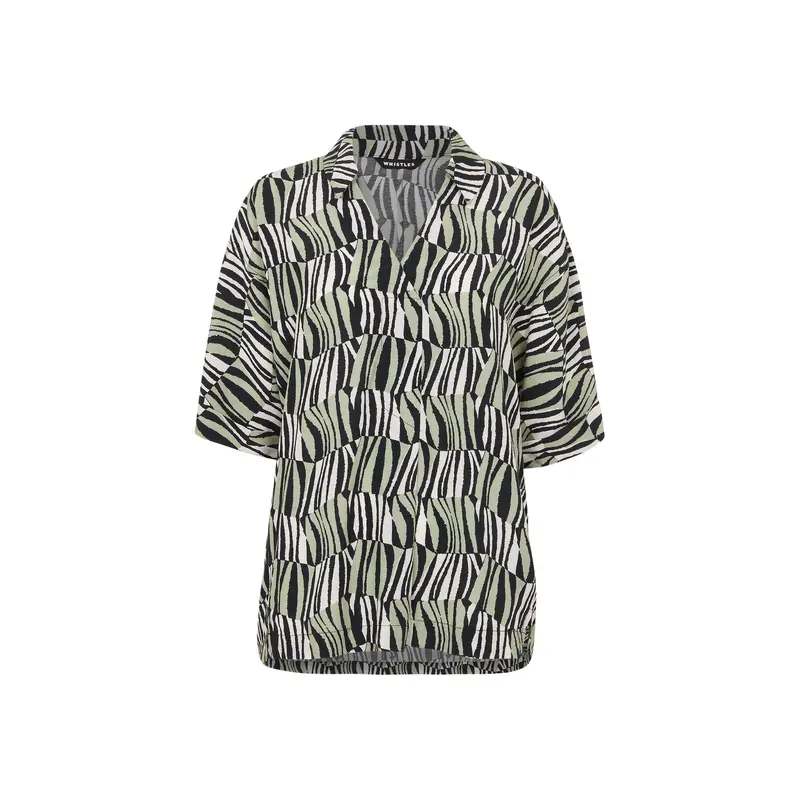 Checkerboard Tiger Boxy Shirt