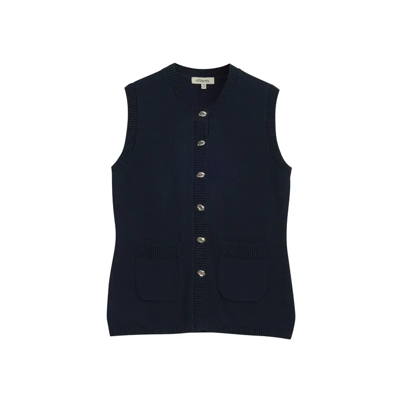 Longline Knitted Waistcoat
