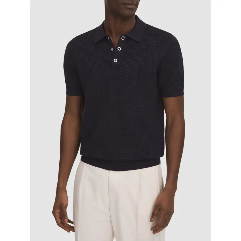 Pascoe Textured Modal Blend Polo Shirt